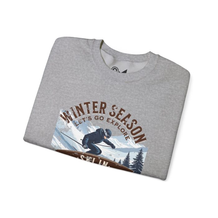 Ski in the national park Unisex Heavy Blend™ Crewneck Sweatshirt - Image 15