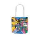 The hillside village in Korea Canvas Tote Bag, 5-Color Straps