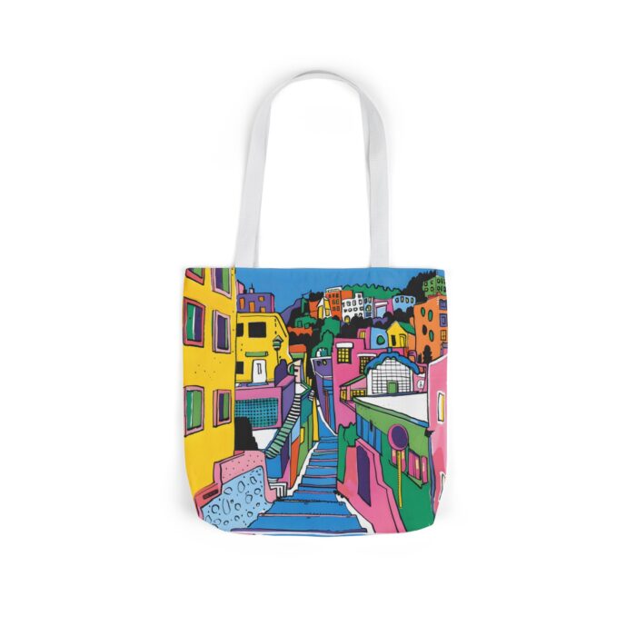 The hillside village in Korea Canvas Tote Bag, 5-Color Straps - Image 38