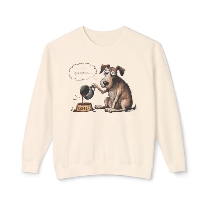 Mornings! Unisex Lightweight Crewneck Sweatshirt - Image 5