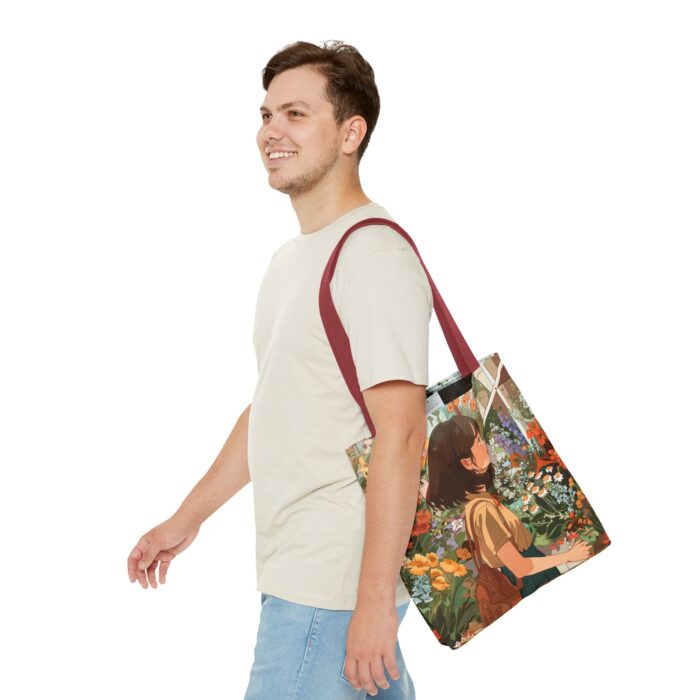 Girl and Flower Shop Tote Bag (AOP) - Image 19