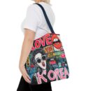 I love Korea Tote Bag (AOP)