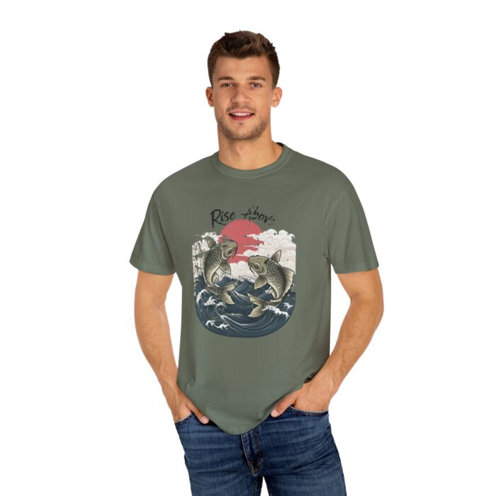 Rise above Unisex Garment-Dyed T-shirt - Image 24