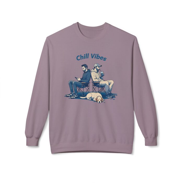 Chill Vibes Unisex Midweight Softstyle Fleece Crewneck Sweatshirt - Image 29