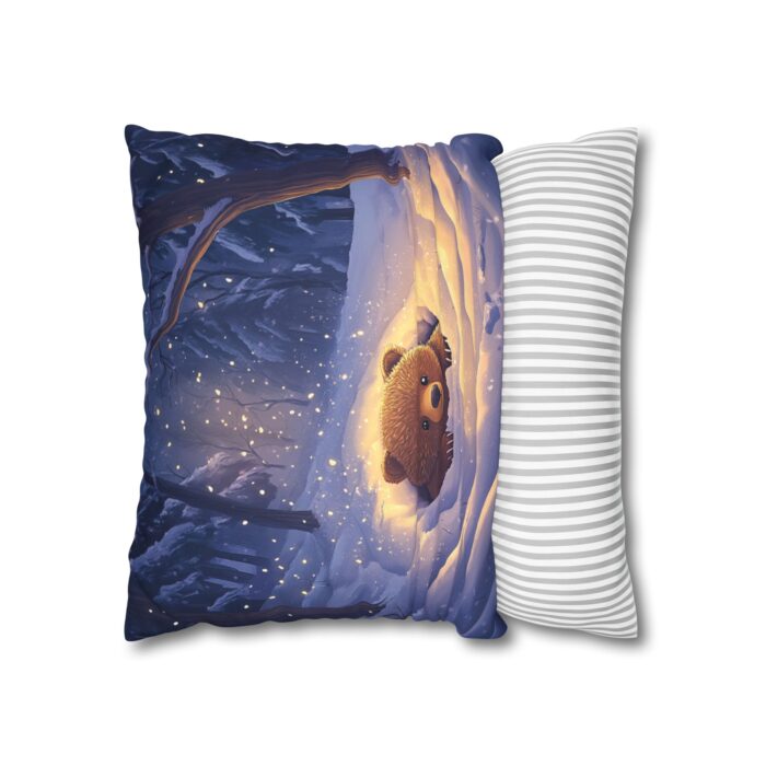 Is it still winter? Faux Suede Square Pillowcase - Image 6