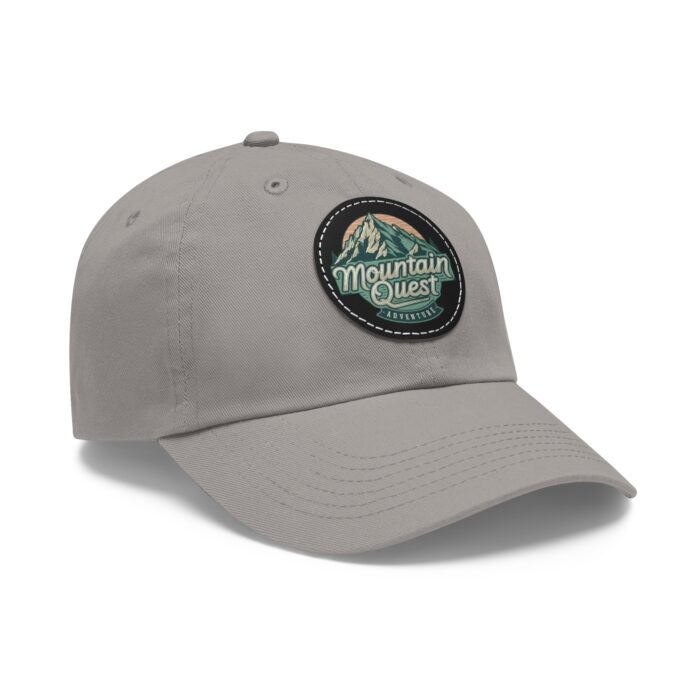 Where Mountains Meet Your Spirit Dad Hat with Leather Patch (Round) - Image 26