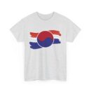 Unisex Heavy Cotton Tee - Korean Flag Inspired Design - Perfect for Cultural Celebrations and Casual Wear