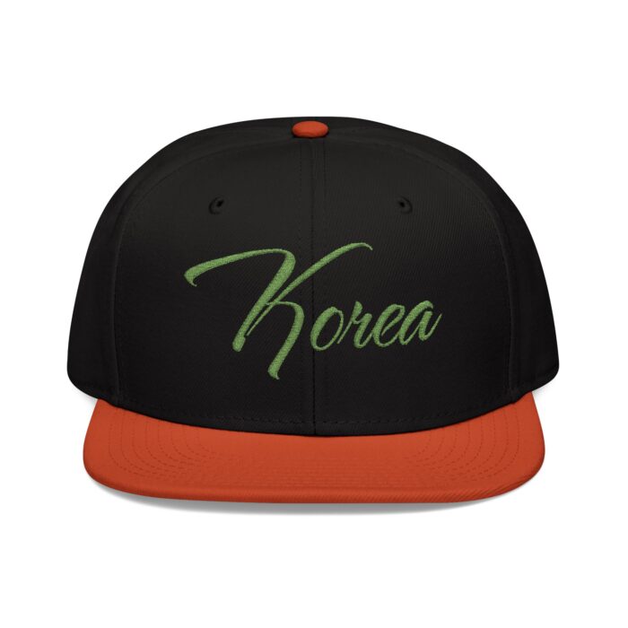 Korea Embroidered Snapback Cap - Stylish Streetwear for Casual Outfits - Image 3