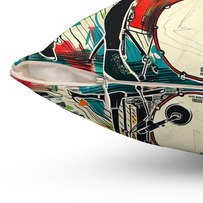 Rock Band Spun Polyester Square Pillow - Image 9