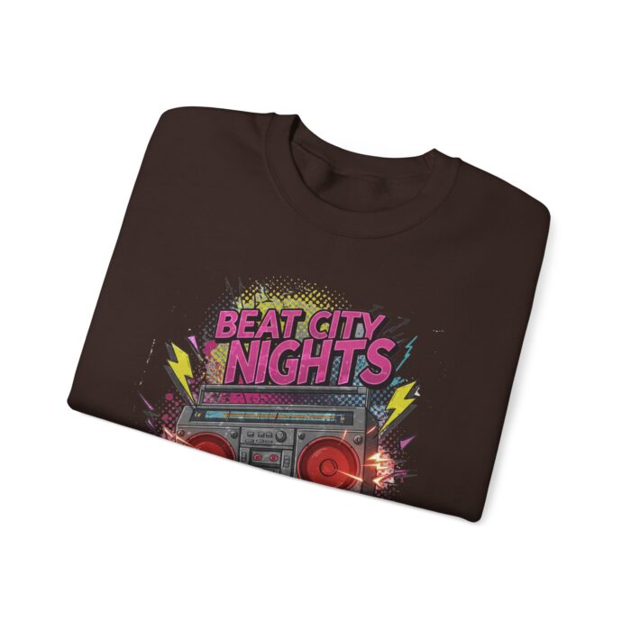 Beat city nights Unisex Heavy Blend™ Crewneck Sweatshirt - Image 7