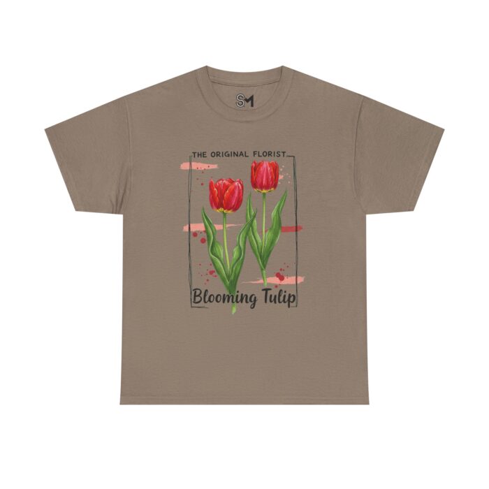 Blooming Tulip Unisex Heavy Cotton Tee - Image 13