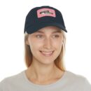 Elegantly wasted Hat with Leather Patch (Rectangle)