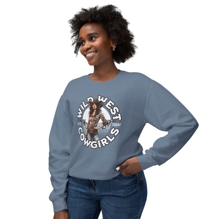 Wild West Cowgirls Unisex Lightweight Crewneck Sweatshirt - Image 23