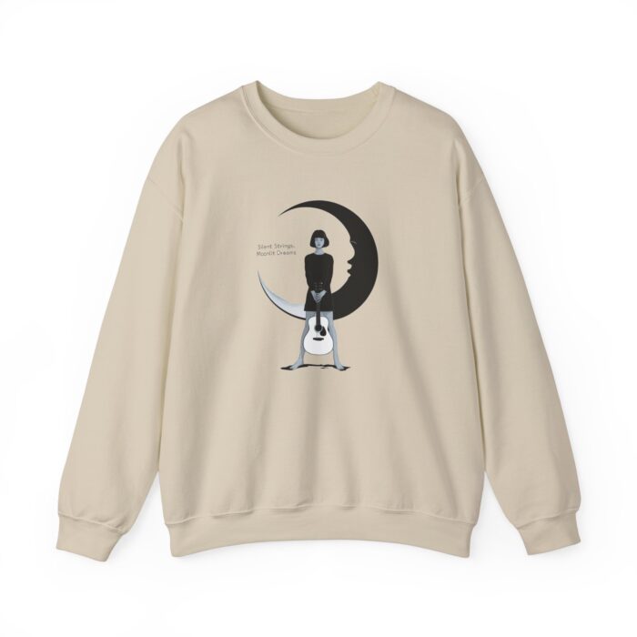 Silent Strings, Moonlit Dreams Unisex Heavy Blend™ Crewneck Sweatshirt - Image 5