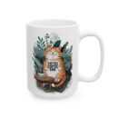 Cat-tle Coffee Time Ceramic Mug, (11oz, 15oz)