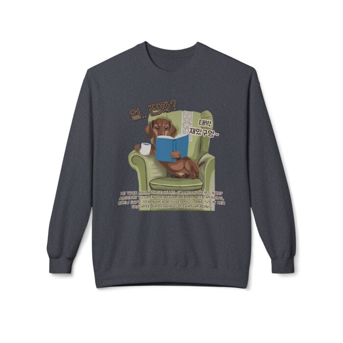 Seriously happy moment Unisex Midweight Softstyle Fleece Crewneck Sweatshirt - Image 25