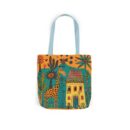 The giraffe that lives in my house Canvas Tote Bag, 5-Color Straps