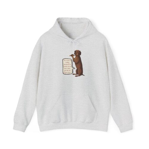 'You Must Be Ready' Dog Signal Message Unisex Heavy Blend™ Hooded Sweatshirt