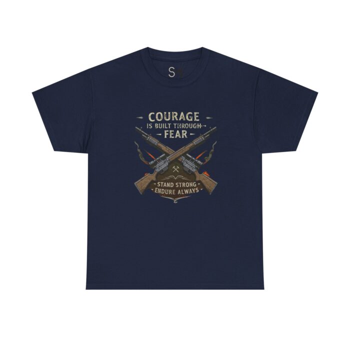 Courage is built through fear Unisex Heavy Cotton Tee - Image 25