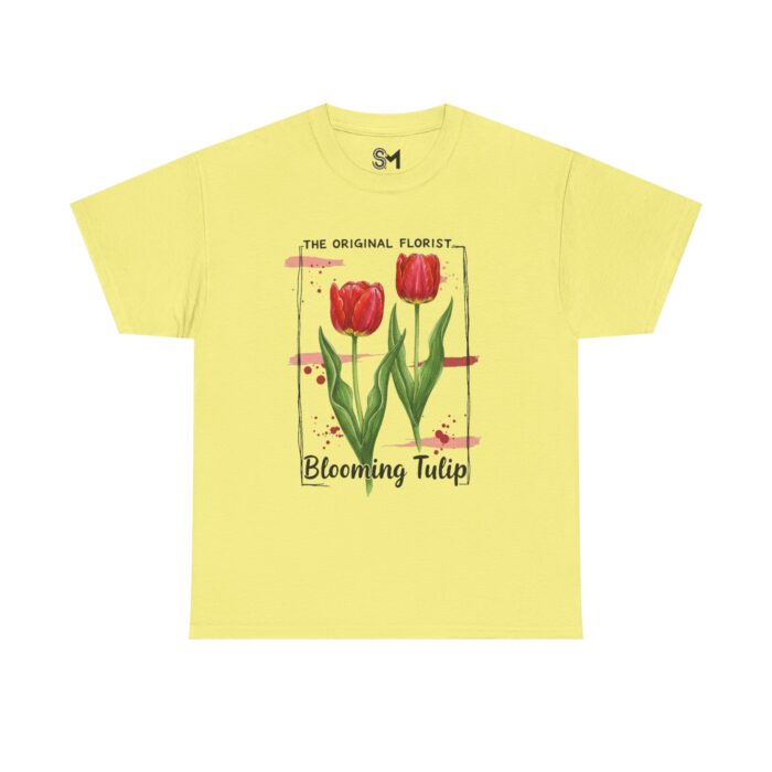 Blooming Tulip Unisex Heavy Cotton Tee - Image 21