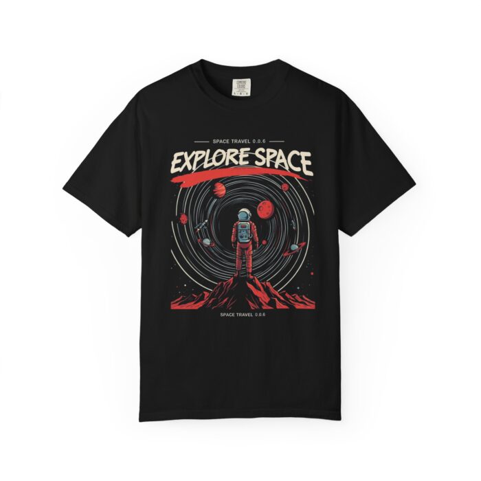 Explore Space Unisex Garment-Dyed T-Shirt | Adventure & Travel Theme - Image 9