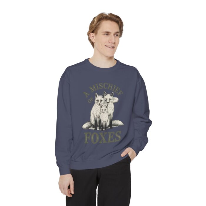 A mischief of Foxes Unisex Garment-Dyed Sweatshirt - Image 39