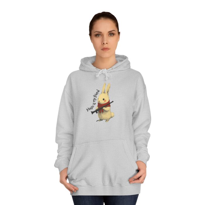 Music is my friend Unisex College Hoodie - Image 4