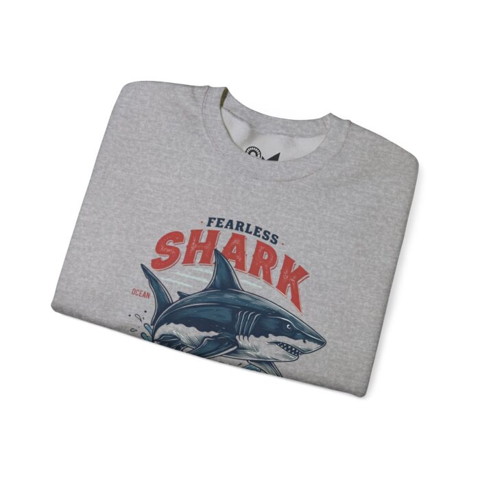 Fearless shark Unisex Heavy Blend™ Crewneck Sweatshirt - Image 7