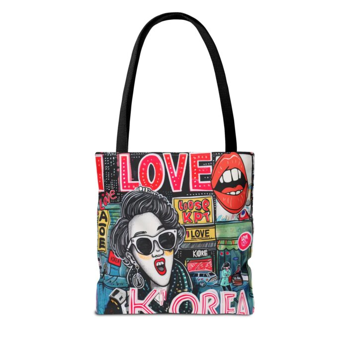 I love Korea Tote Bag (AOP) - Image 2