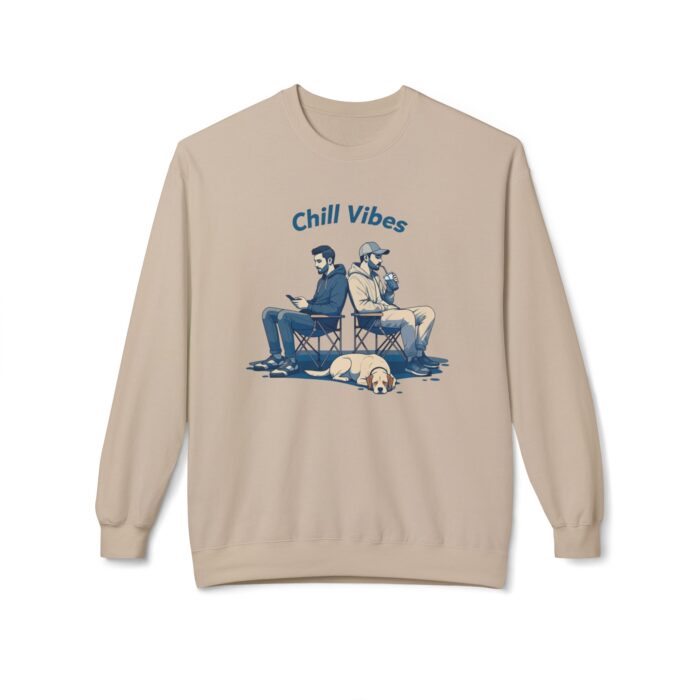 Chill Vibes Unisex Midweight Softstyle Fleece Crewneck Sweatshirt - Image 9
