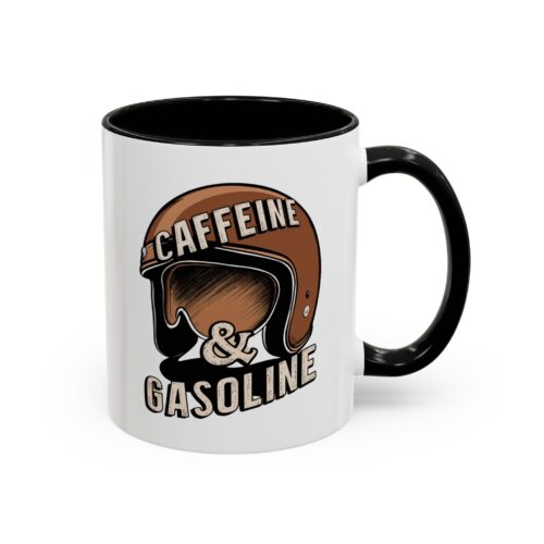 Caffein $ Gasoline Accent Coffee Mug (11, 15oz)