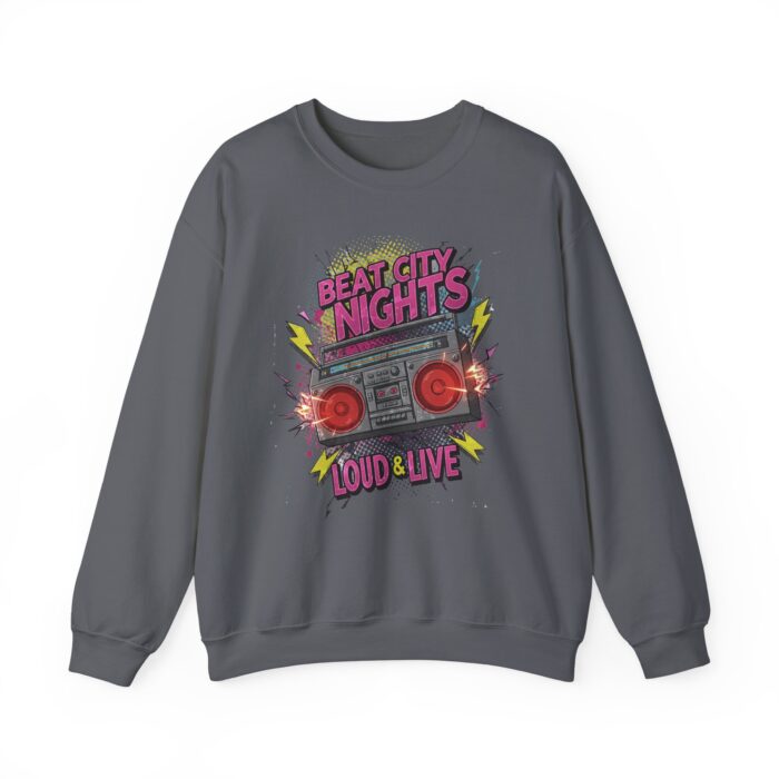 Beat city nights Unisex Heavy Blend™ Crewneck Sweatshirt - Image 21