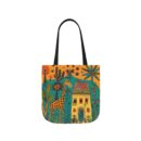 The giraffe that lives in my house Canvas Tote Bag, 5-Color Straps