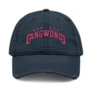 Korea Gangwondo Distressed Dad Hat with Embroidery