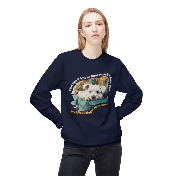 My love is bigger than yours Unisex Midweight Softstyle Fleece Crewneck Sweatshirt - Image 39