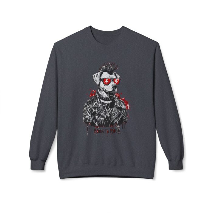 Born to rock Unisex Midweight Softstyle Fleece Crewneck Sweatshirt - Image 13