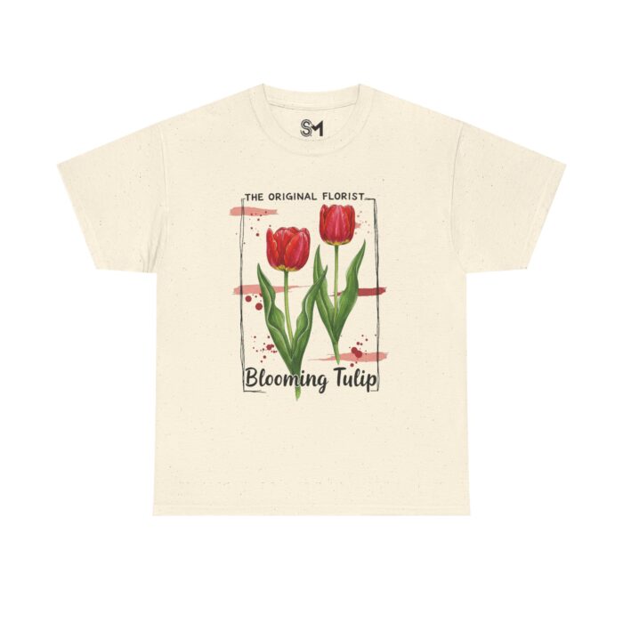Blooming Tulip Unisex Heavy Cotton Tee - Image 17