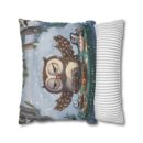 Winter Woodland Feast Spun Polyester Square Pillowcase