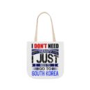 I don't need therapy Canvas Tote Bag, 5-Color Straps