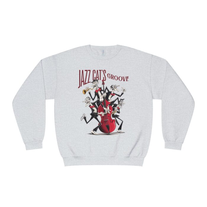 Jazz cat's groove Unisex NuBlend® Crewneck Sweatshirt - Image 21
