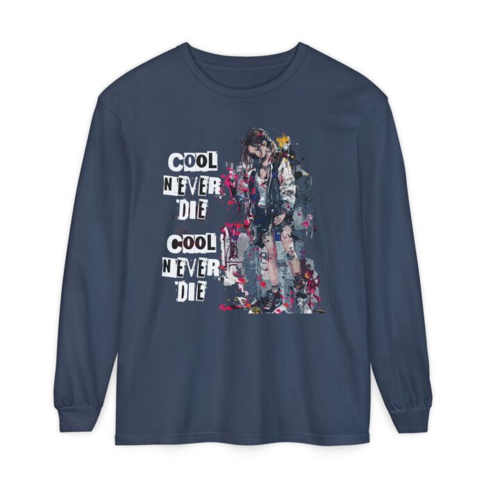 "meta_description": "Discover the comfort of garment-dyed long sleeves with 100% ring-spun cotton for a perfect, relaxed fit.",