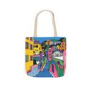 The hillside village in Korea Canvas Tote Bag, 5-Color Straps