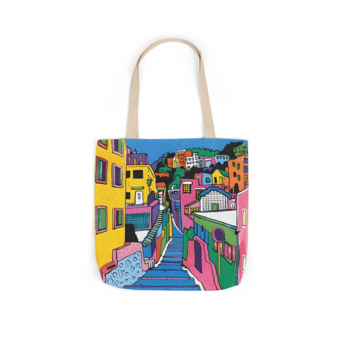 The hillside village in Korea Canvas Tote Bag, 5-Color Straps - Image 44