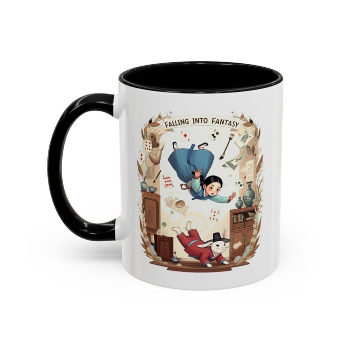 Falling into fantasy Accent Coffee Mug (11, 15oz) - Image 3