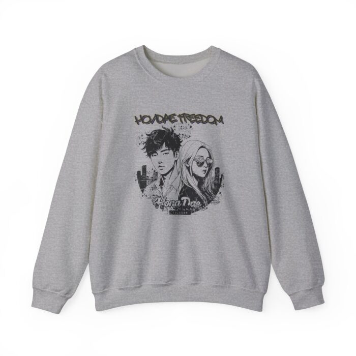 HongDae Freedom Unisex Heavy Blend™ Crewneck Sweatshirt - Image 9
