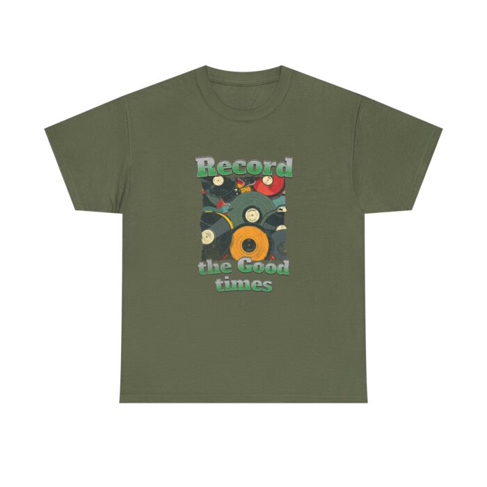Record the good times Unisex Heavy Cotton Tee - Image 9