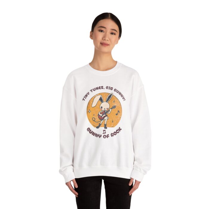 Tiny tunes big bunny! Unisex Heavy Blend™ Crewneck Sweatshirt - Image 4