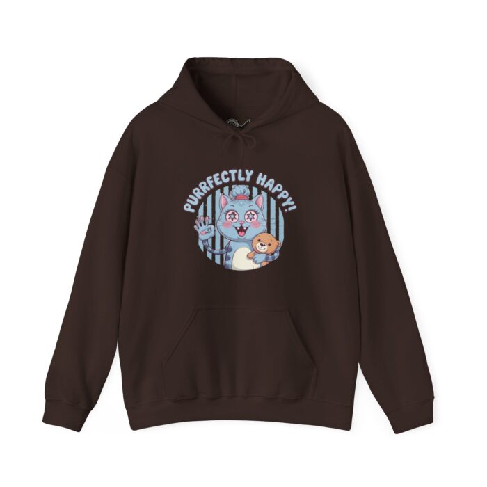 Purrfectly happy Unisex Heavy Blend™ Hooded Sweatshirt - Image 13