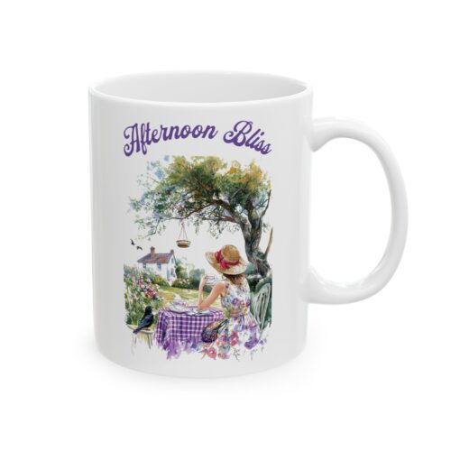 Afternoon Bliss Ceramic Mug, (11oz, 15oz)