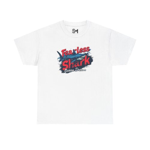 Fearless shark Unisex Heavy Cotton Tee